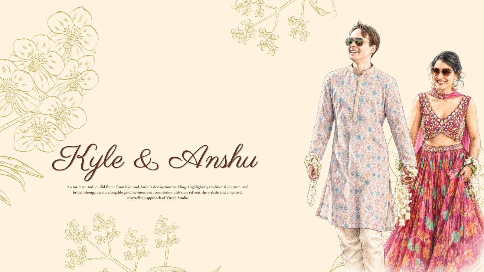 Stunning destination wedding couple portrait captured by top international wedding photographer Viresh Studio