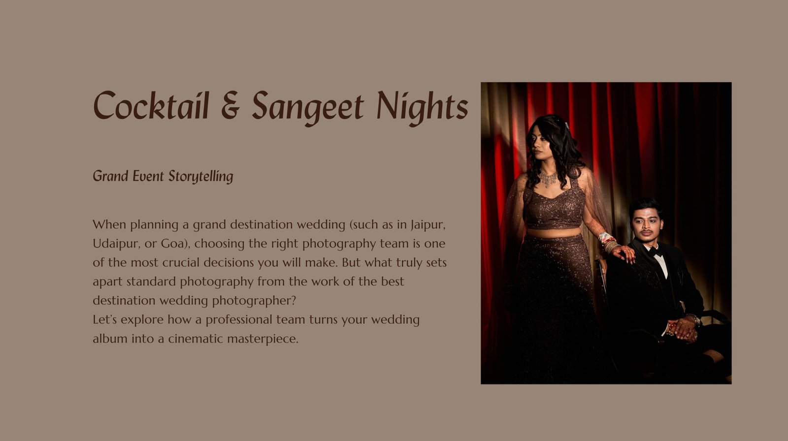 Luxury couple portrait photography in traditional and modern attire by Viresh Studio