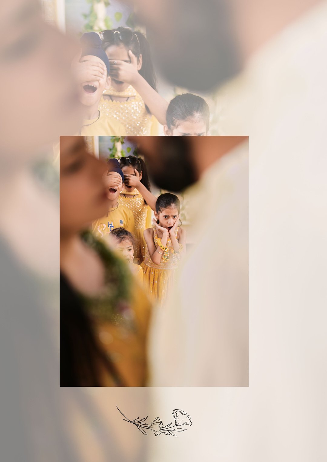 Regal Punjabi bride and groom portrait during traditional wedding ceremony in a Jaipur heritage venue