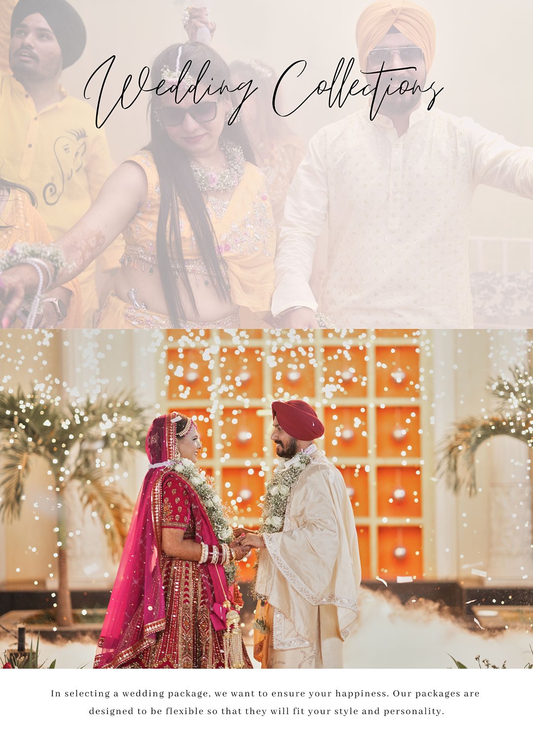 Regal Punjabi bride and groom portrait during traditional wedding ceremony in a Jaipur heritage venue."