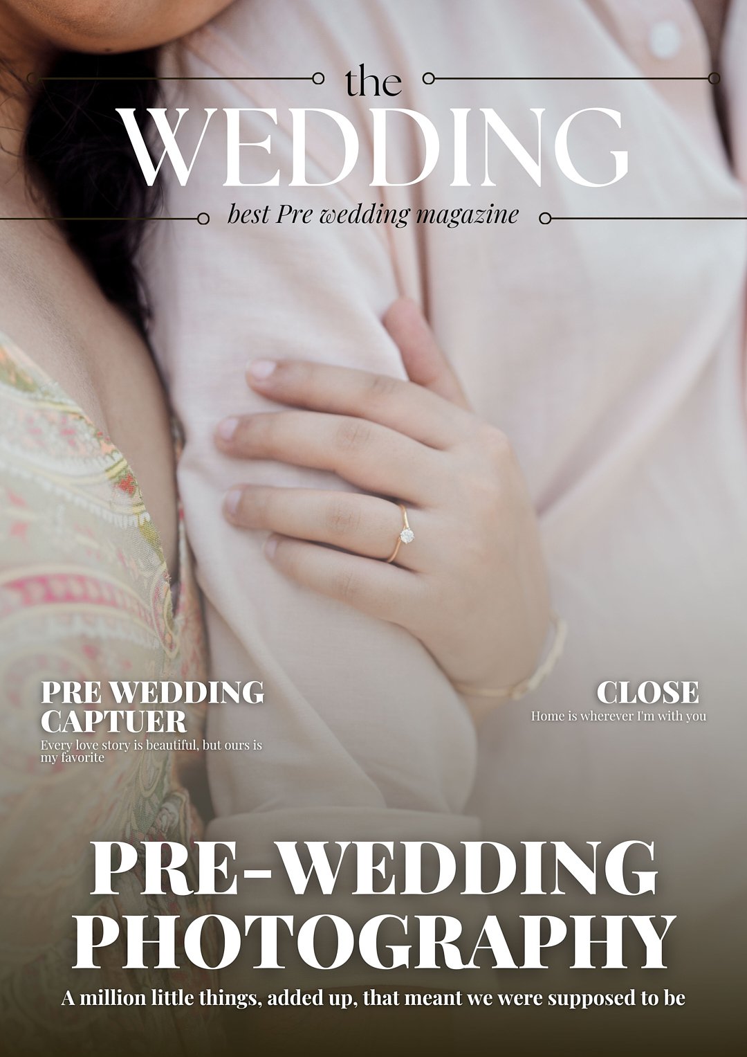 Professional pre-wedding photography by Viresh Studio in Jaipur showing a romantic couple holding hands with ring close-up and traditional architecture backdrop