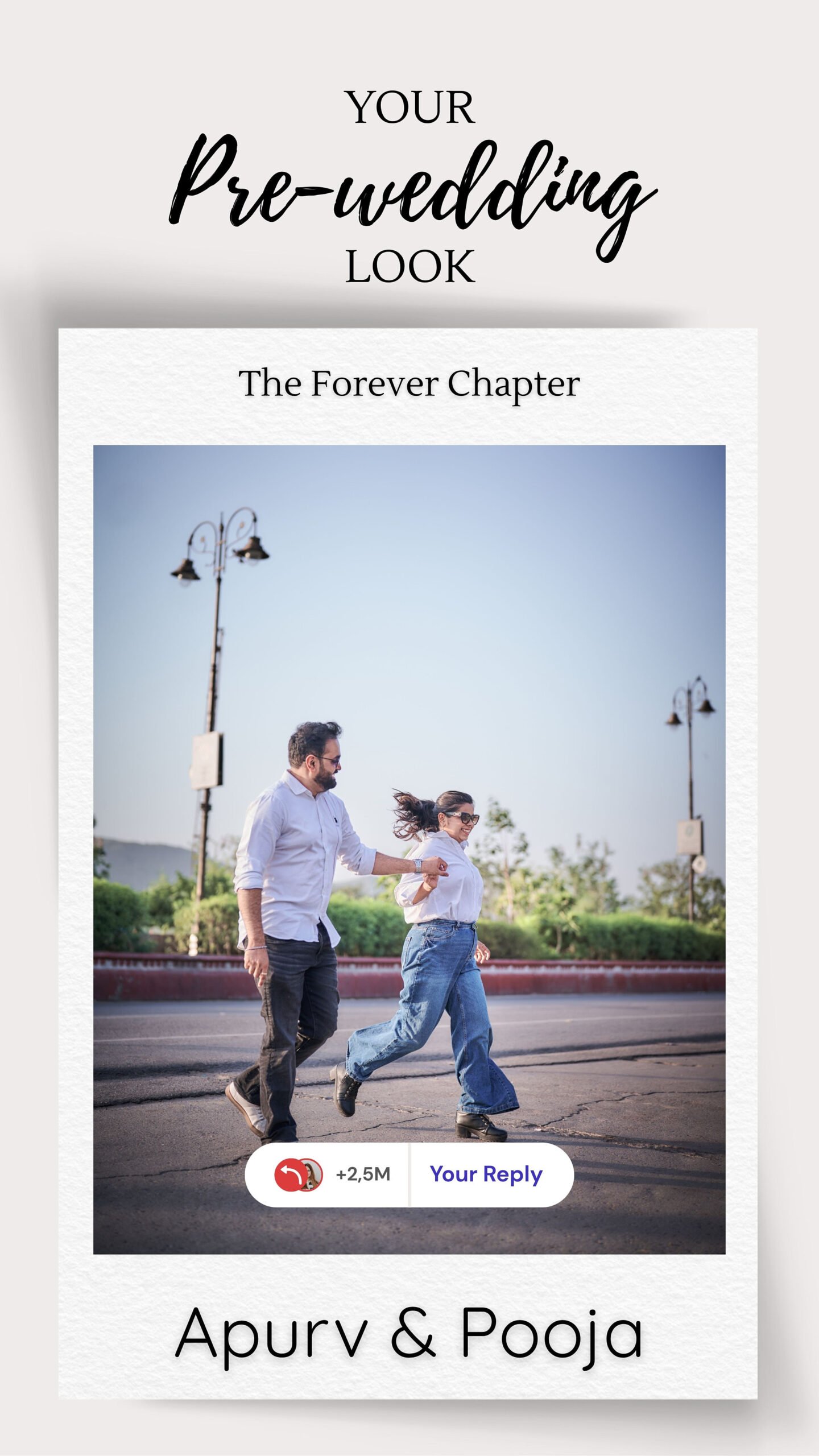 Best pre-wedding poses for couples | casual pre-wedding outfit ideas Jaipur photography studio.
