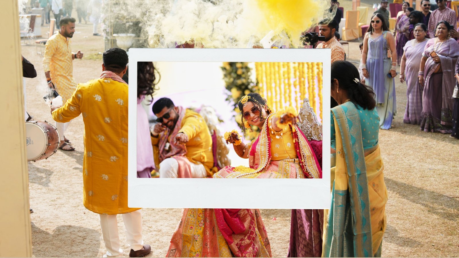 Wedding day haldi ceremony
