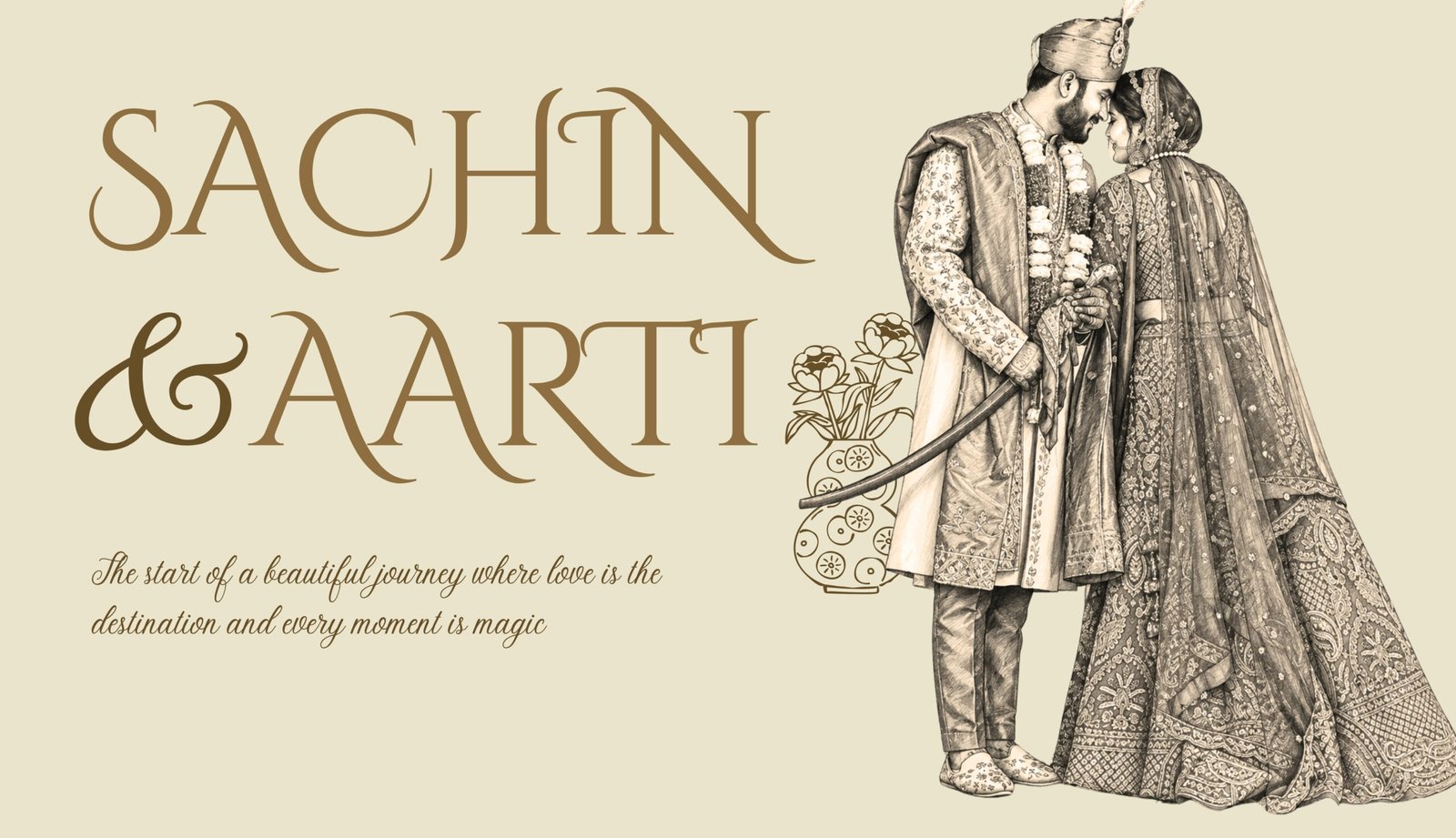 Best wedding photographer in India banner showcasing Sachin and Aarti royal destination wedding in Rajasthan