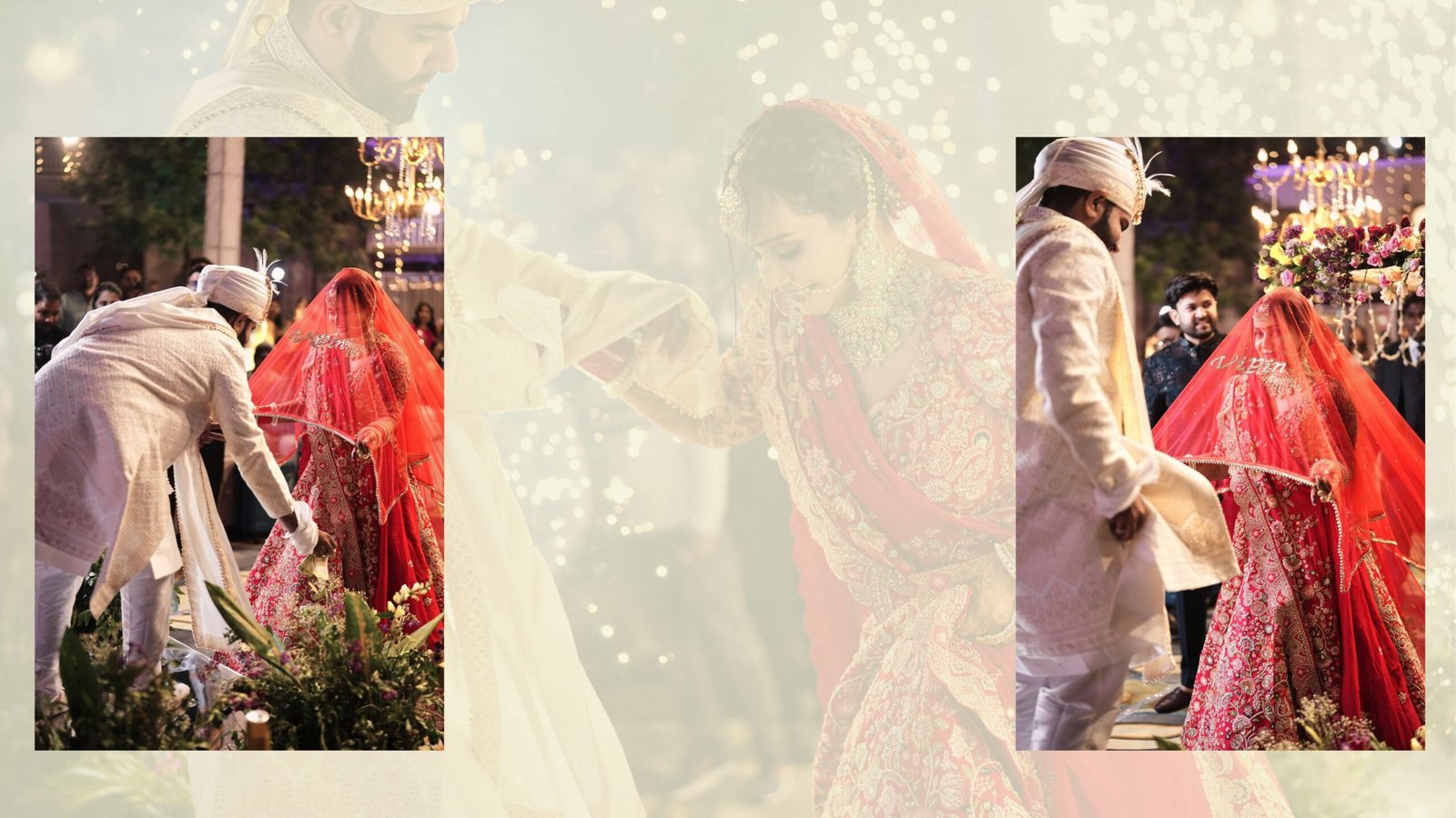 Romantic bride and groom portraits by a Dehradun wedding photographer